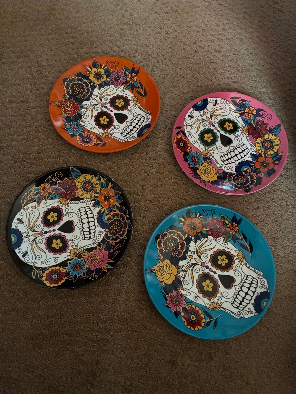 Williams Sonoma Day of the Dead plates